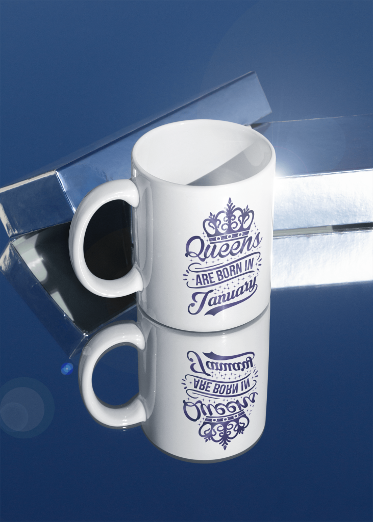 Queens Are Born in January mugs