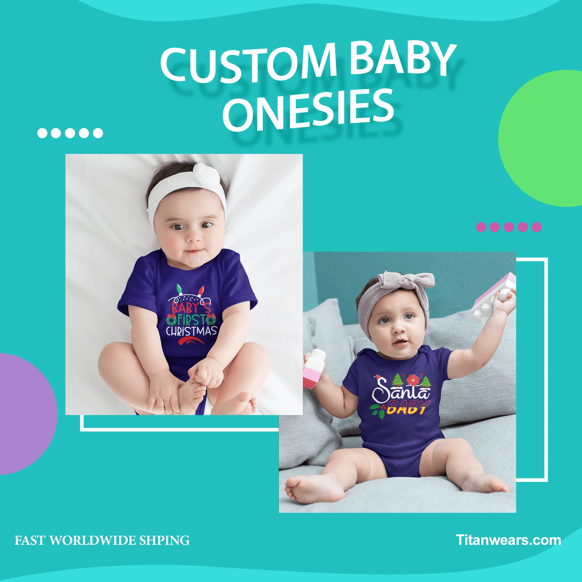 cool and beautiful custom baby onesies