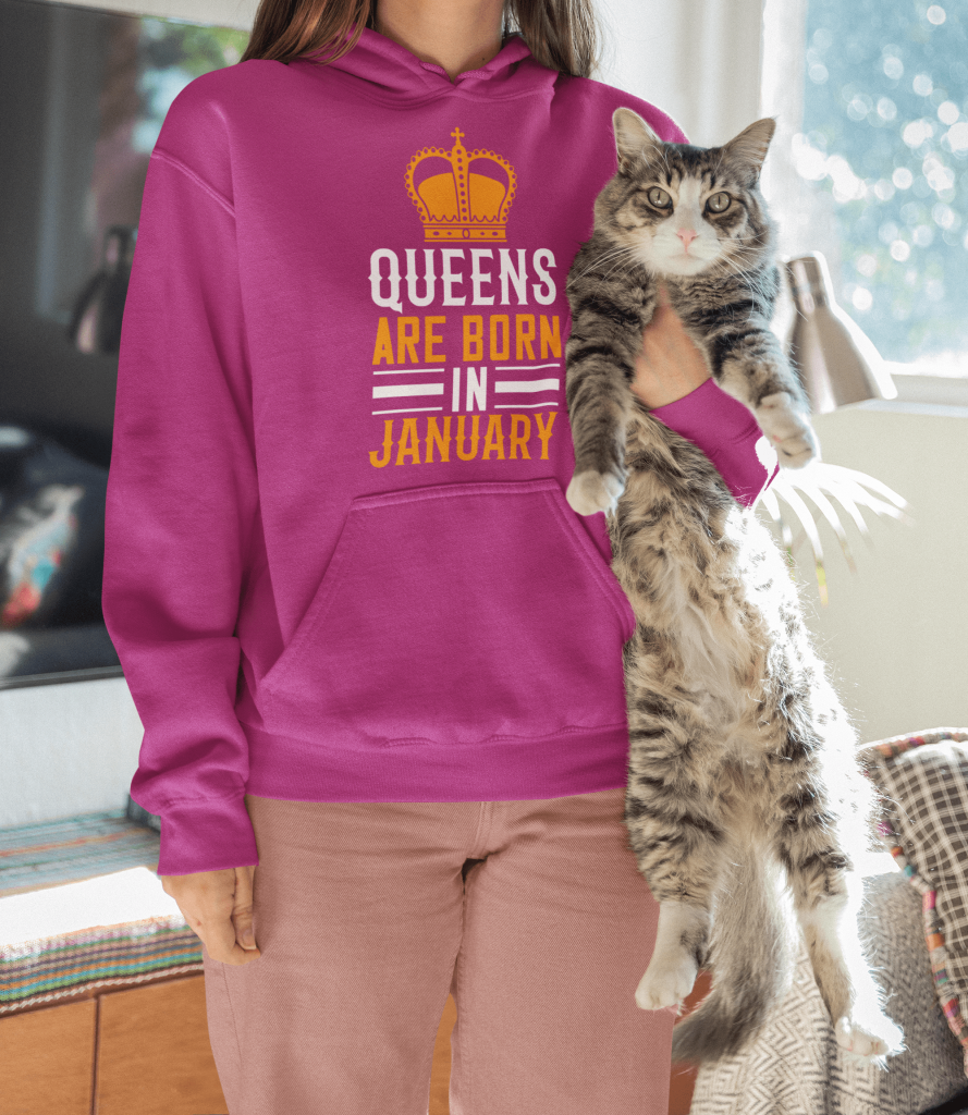 Queens Are Born in January hoodie