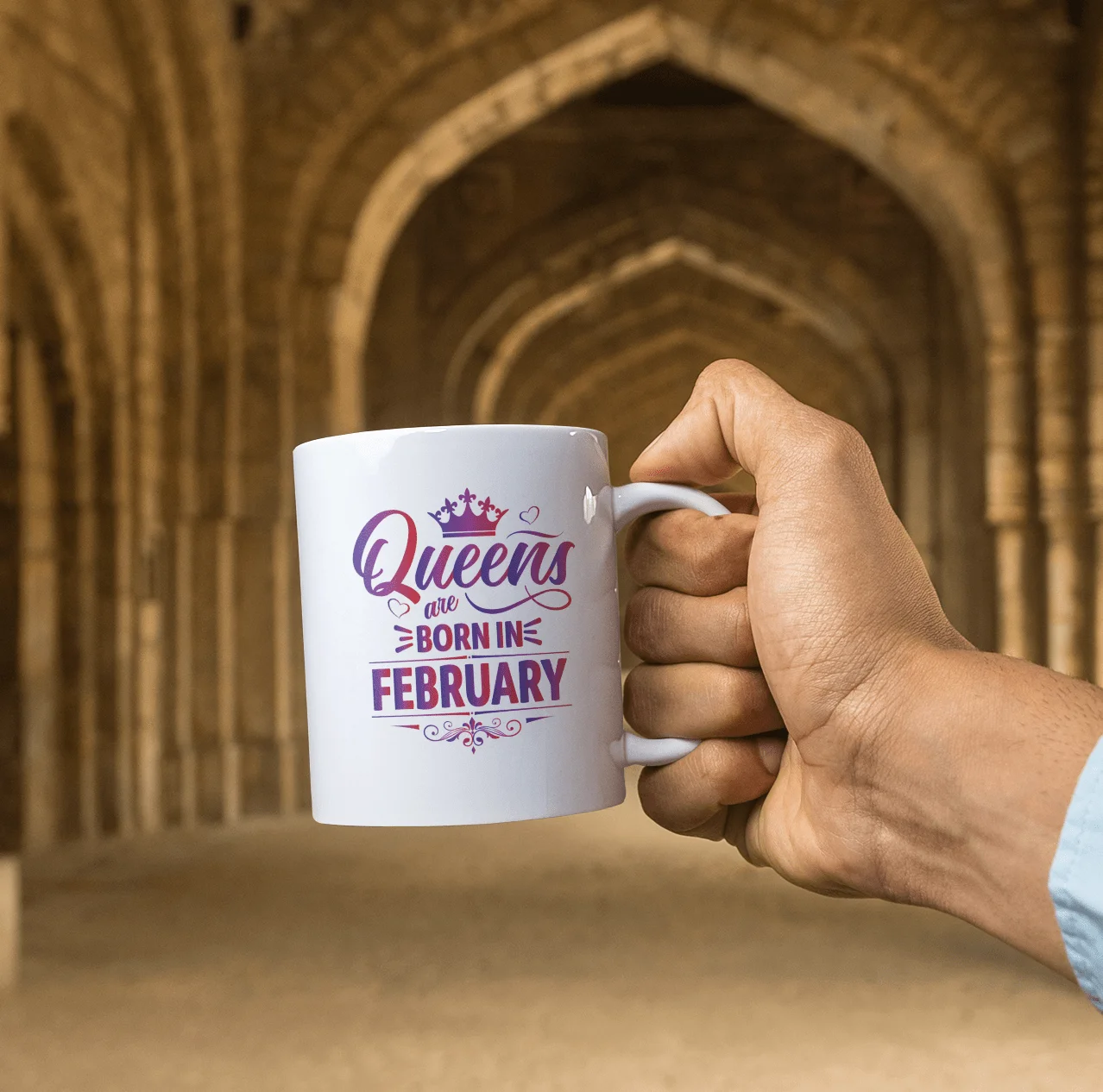 Queens Are Born in February Mug