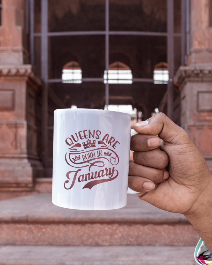 Queens Are Born in January mugs