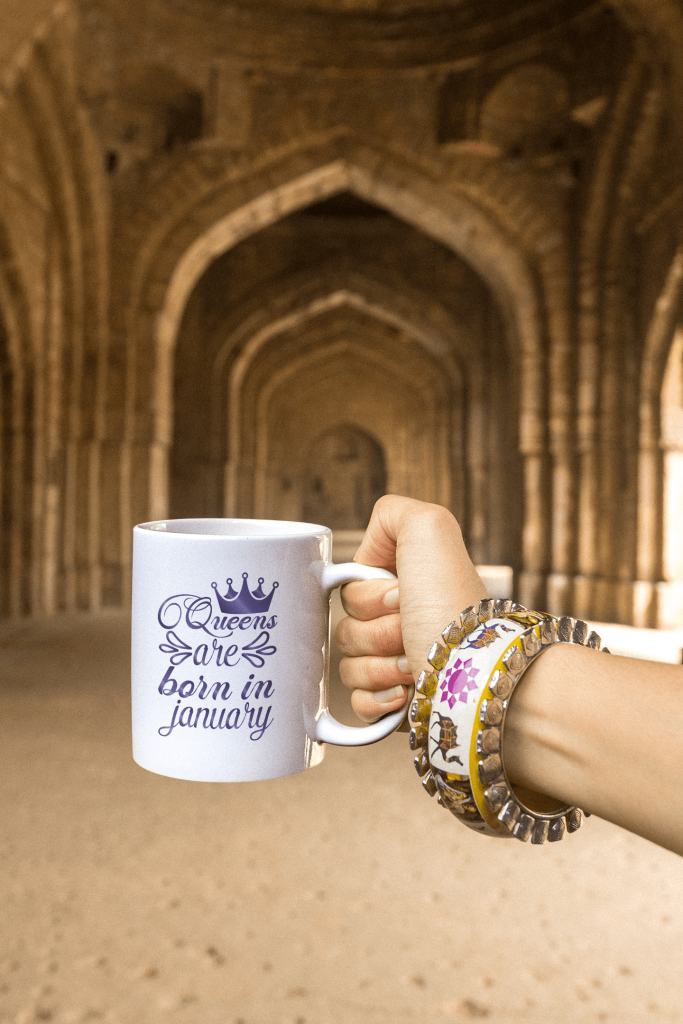 Queens Are Born in January mugs