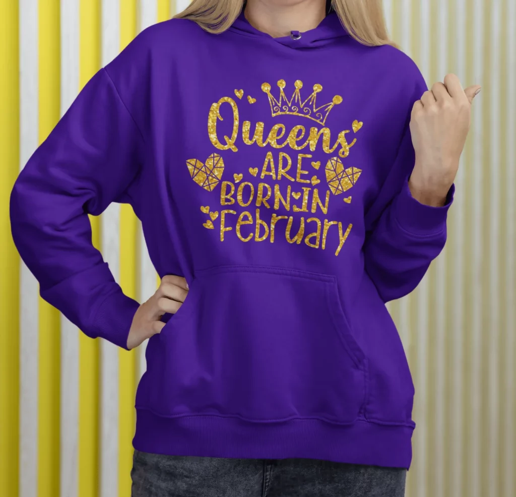 Best Queens Are Born in February Hoodie