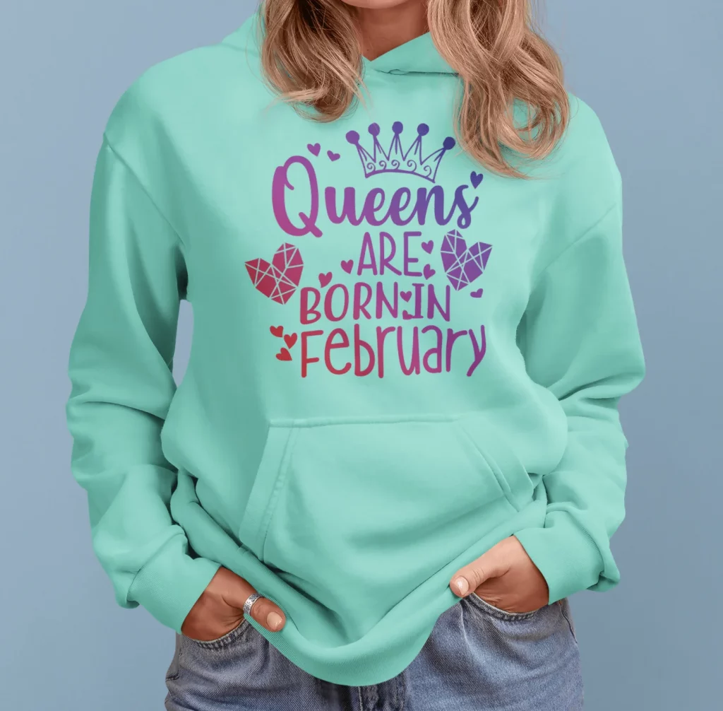 Best Queens Are Born in February Hoodie