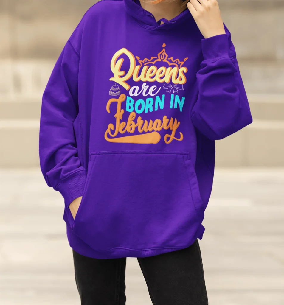 Best Queens Are Born in February Hoodie