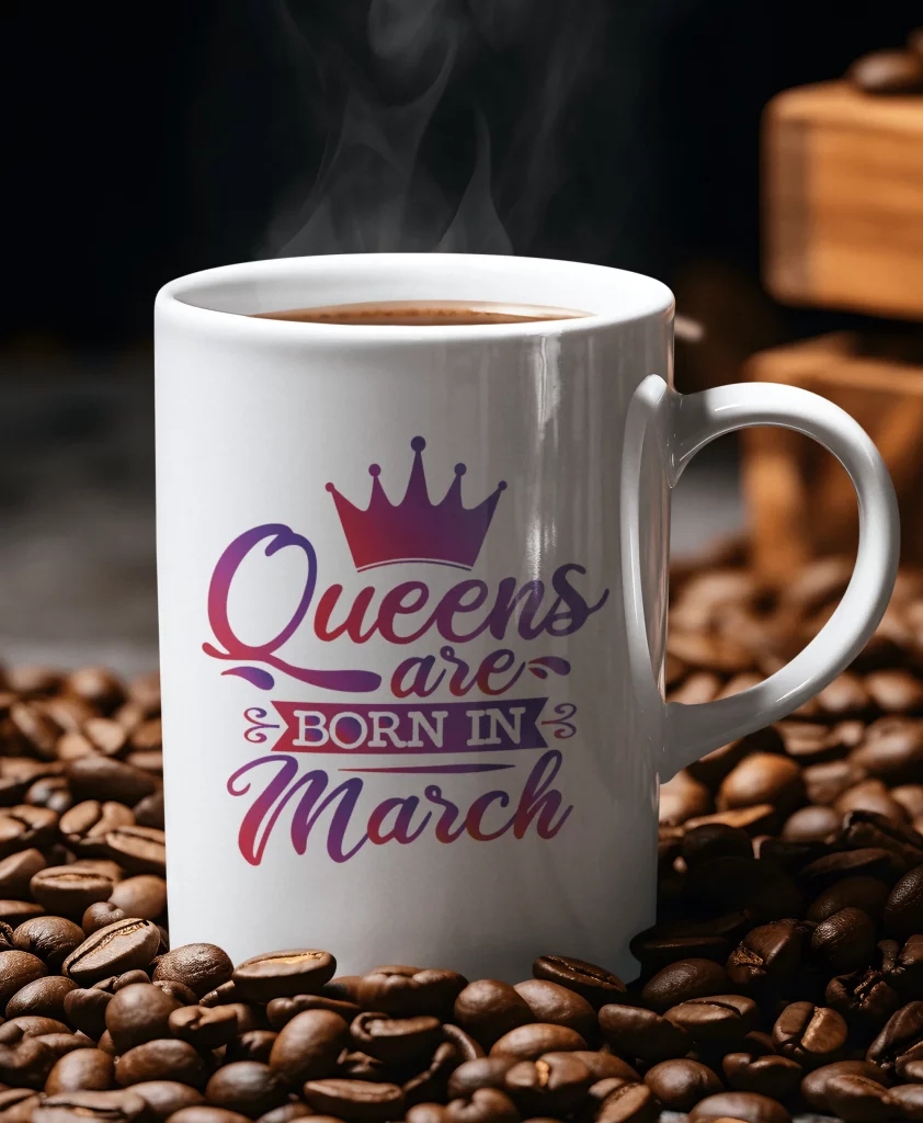 Queens are born in March Mugs