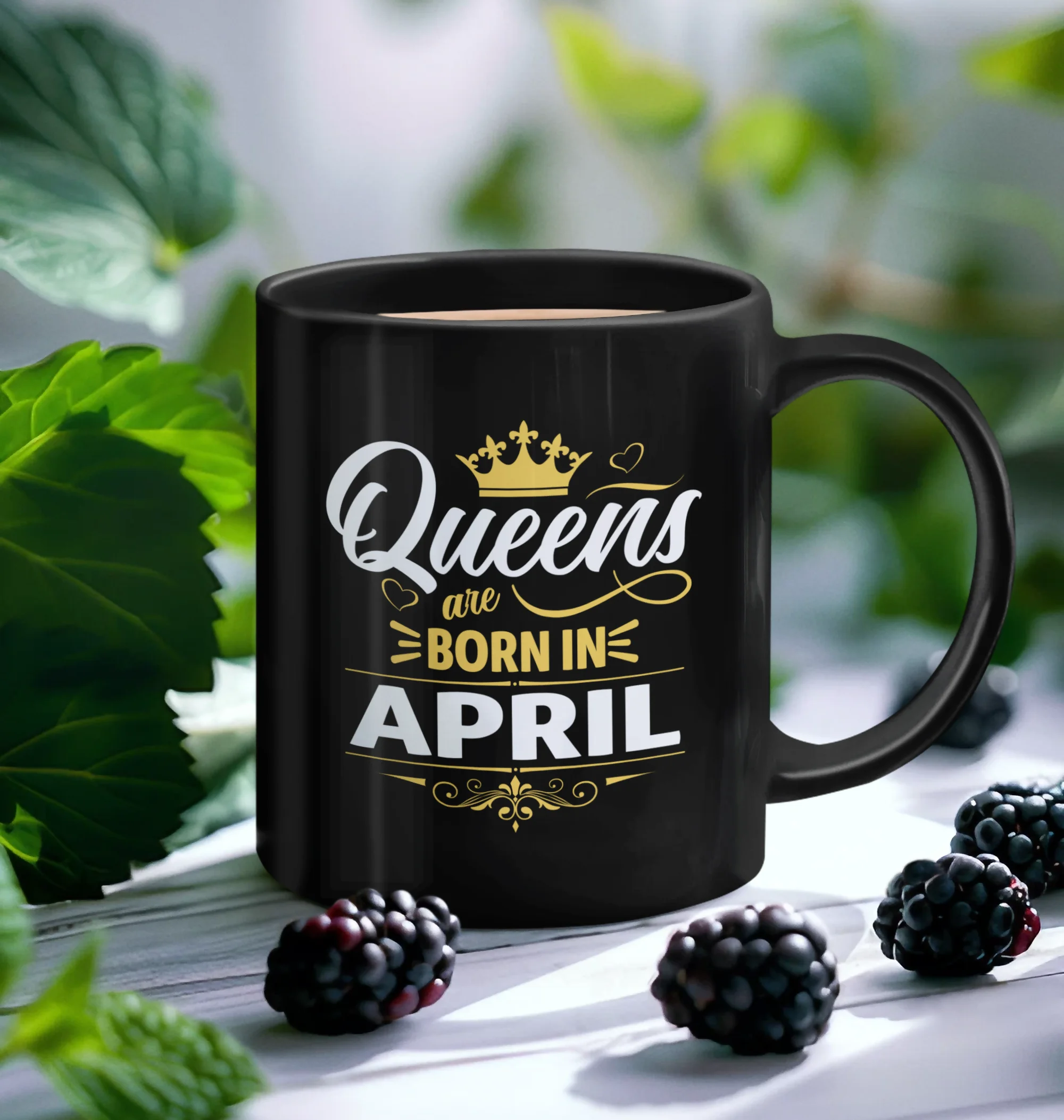 cool and unique Queens are born in April Mug